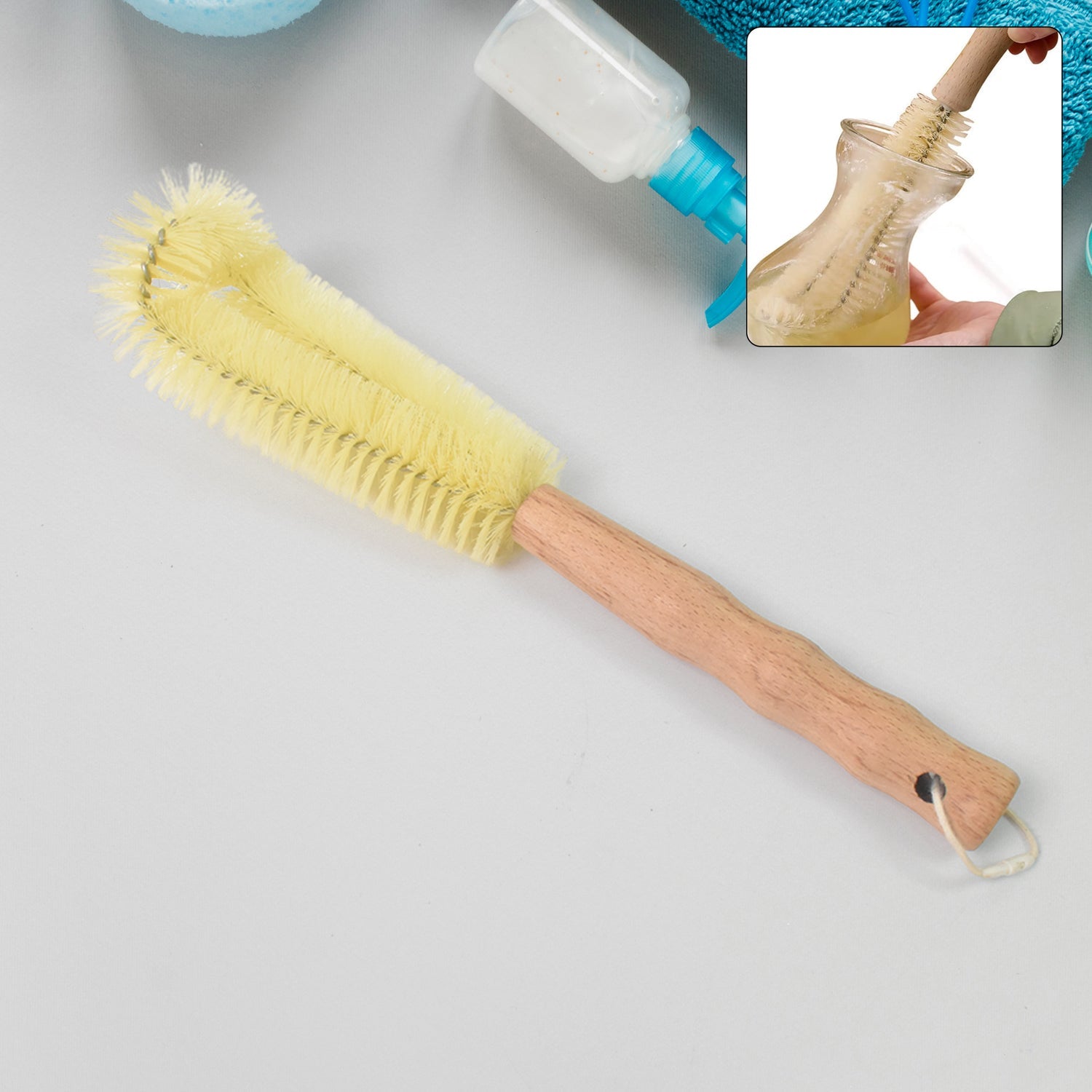 13 inch Bottle Brush, Bristle Brush with Wood Handle, Washing Brush with Wooden Handle, Kitchen Cleaning Tool, Brushes for Dish, Tumbler, Teapot, Cup, Pan 13 inch Bottle Brush, Bristle Brush with Wood Handle, Washing Brush with Wooden Handle, Kitchen Cleaning Tool, Brushes for Dish, Tumbler, Teapot, Cup, Pan